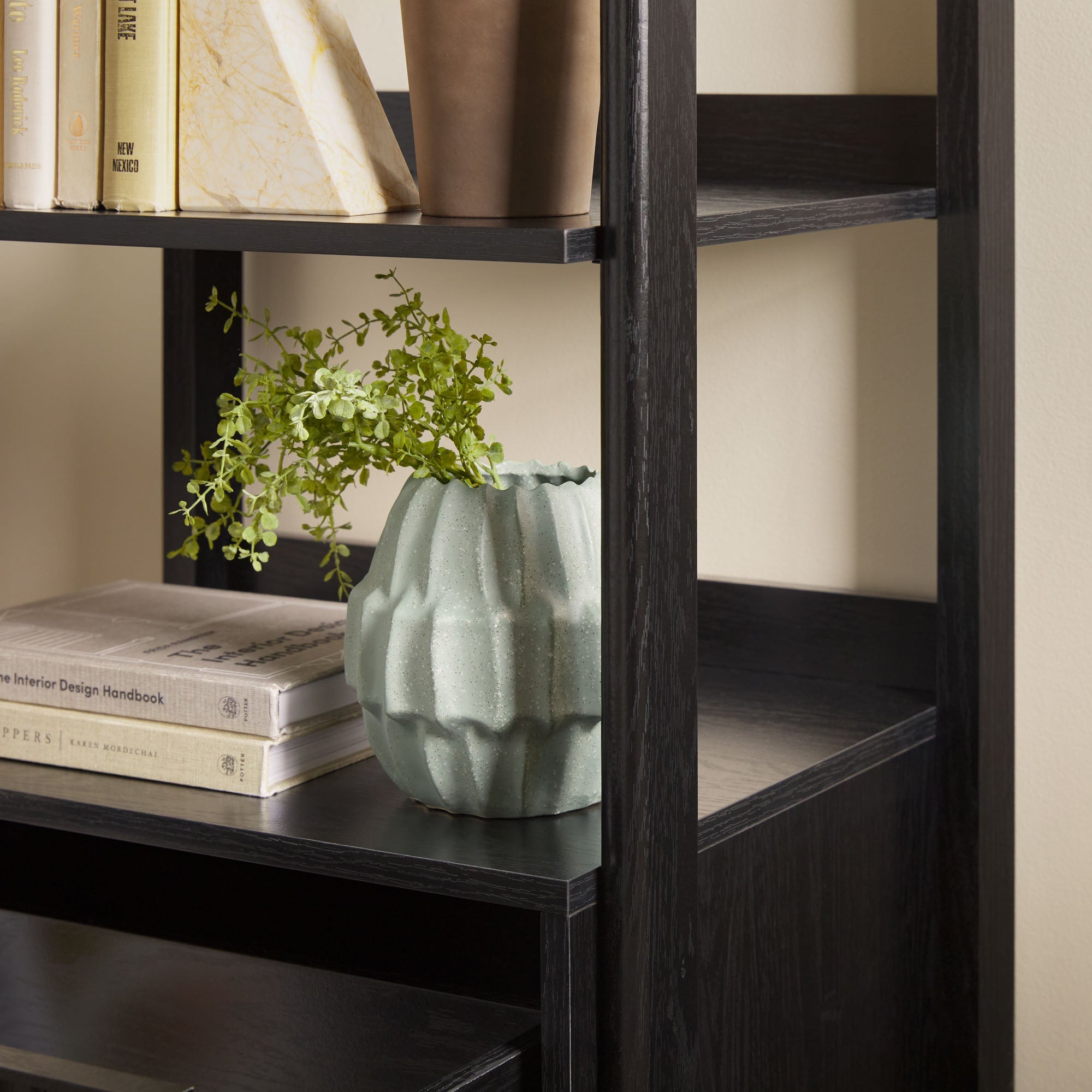 Holmes Modern Scandinavian Reeded Bookshelf