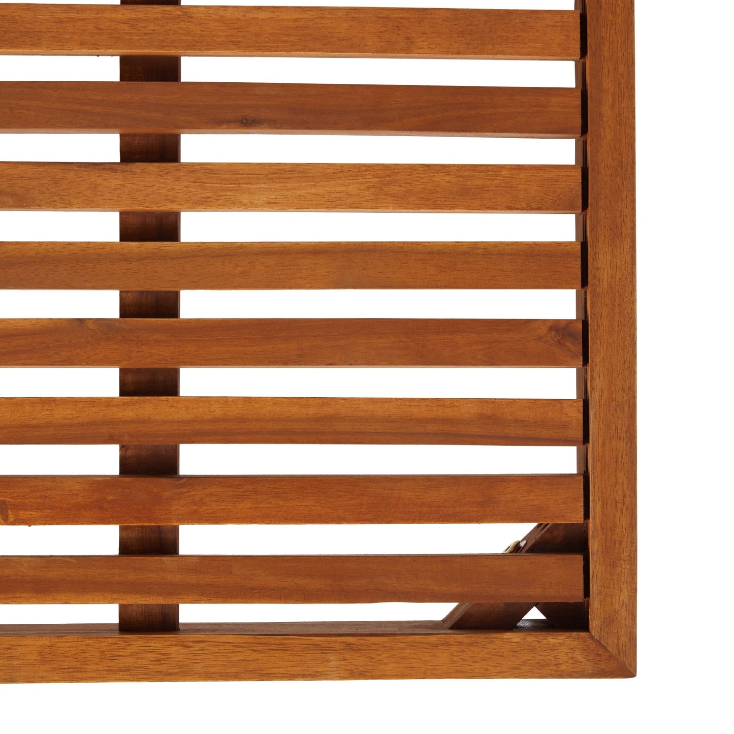 Zander Mid-Century Modern Acacia Outdoor Slatted Coffee Table