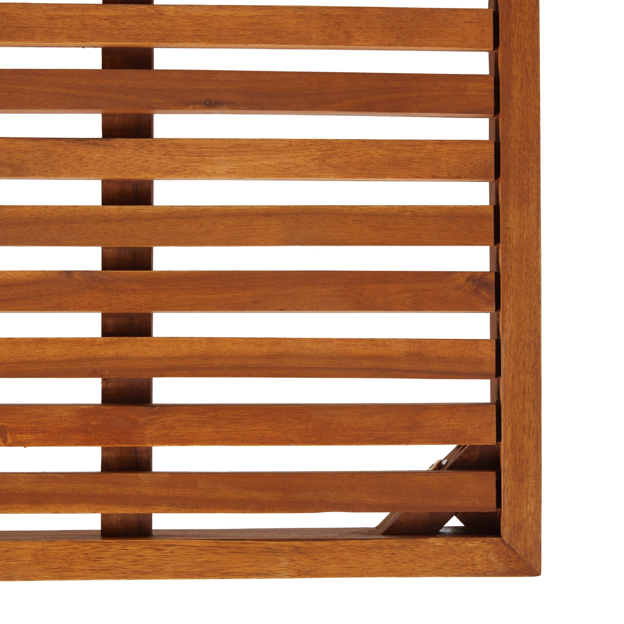 Zander Mid-Century Modern Acacia Outdoor Slatted Coffee Table