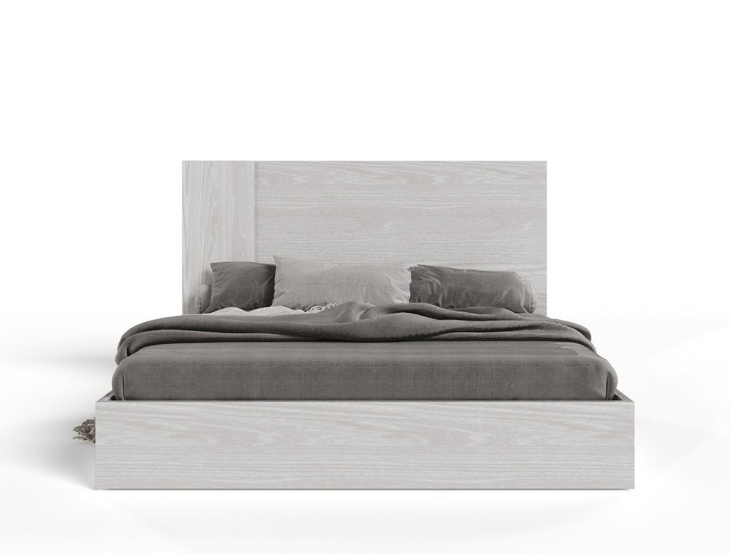 Queen Nova Domus Asus - Modern Italian White Bed