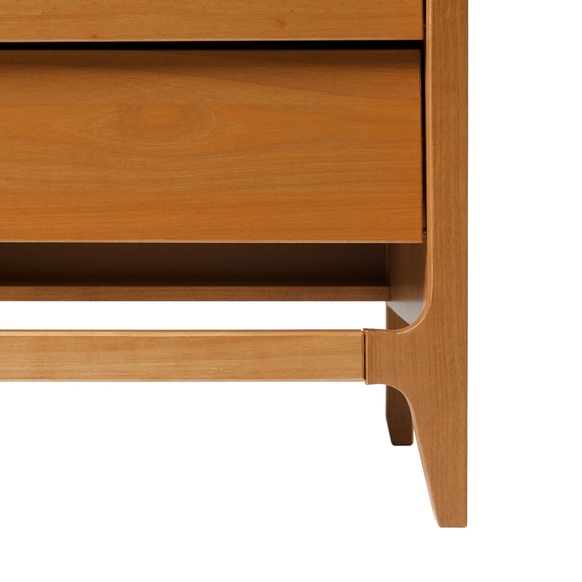 Oswald Mid-Century Modern 2-Drawer Wood Nightstand