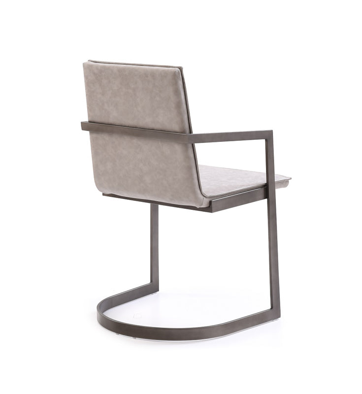 Jago Modern White Wash Grey Dining Chair Mac & Mabel