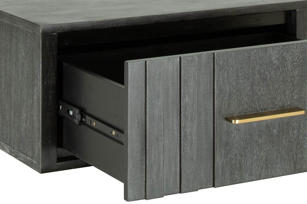 Modrest Manchester- Contemporary Dark Grey Nightstand