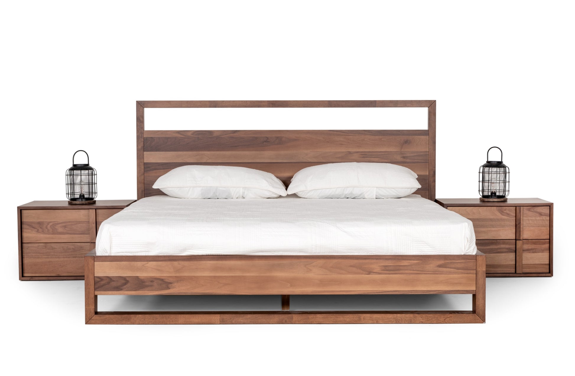 Queen Nova Domus Berlin - Modern Walnut Bed