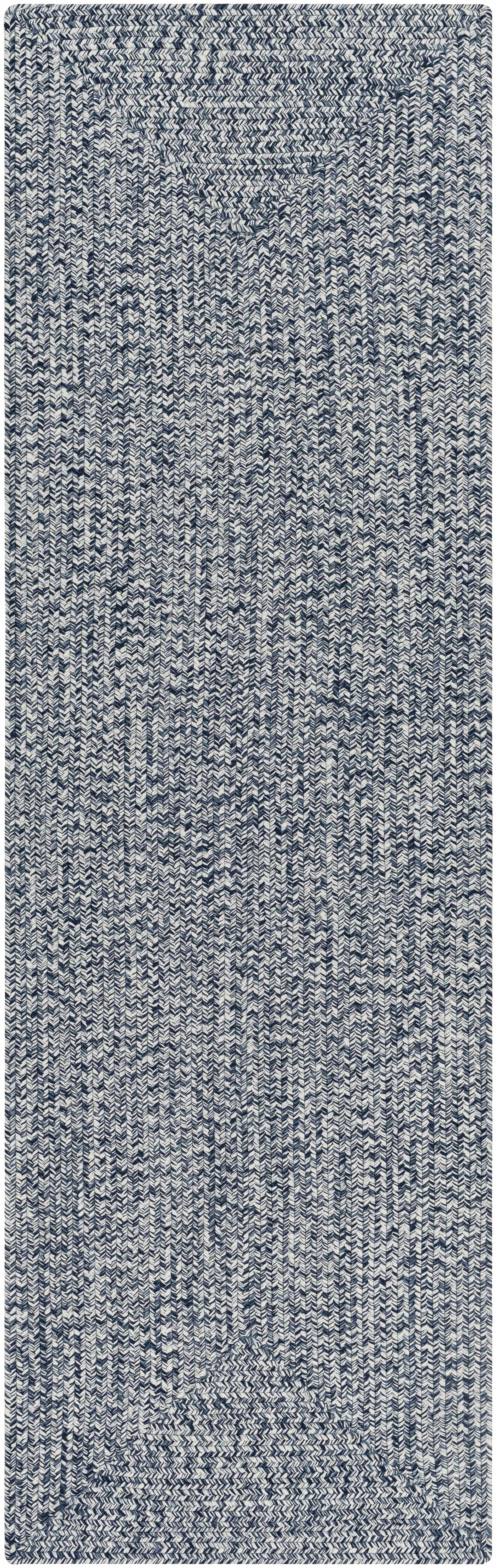 Braided Faux Jute Rug, Blue