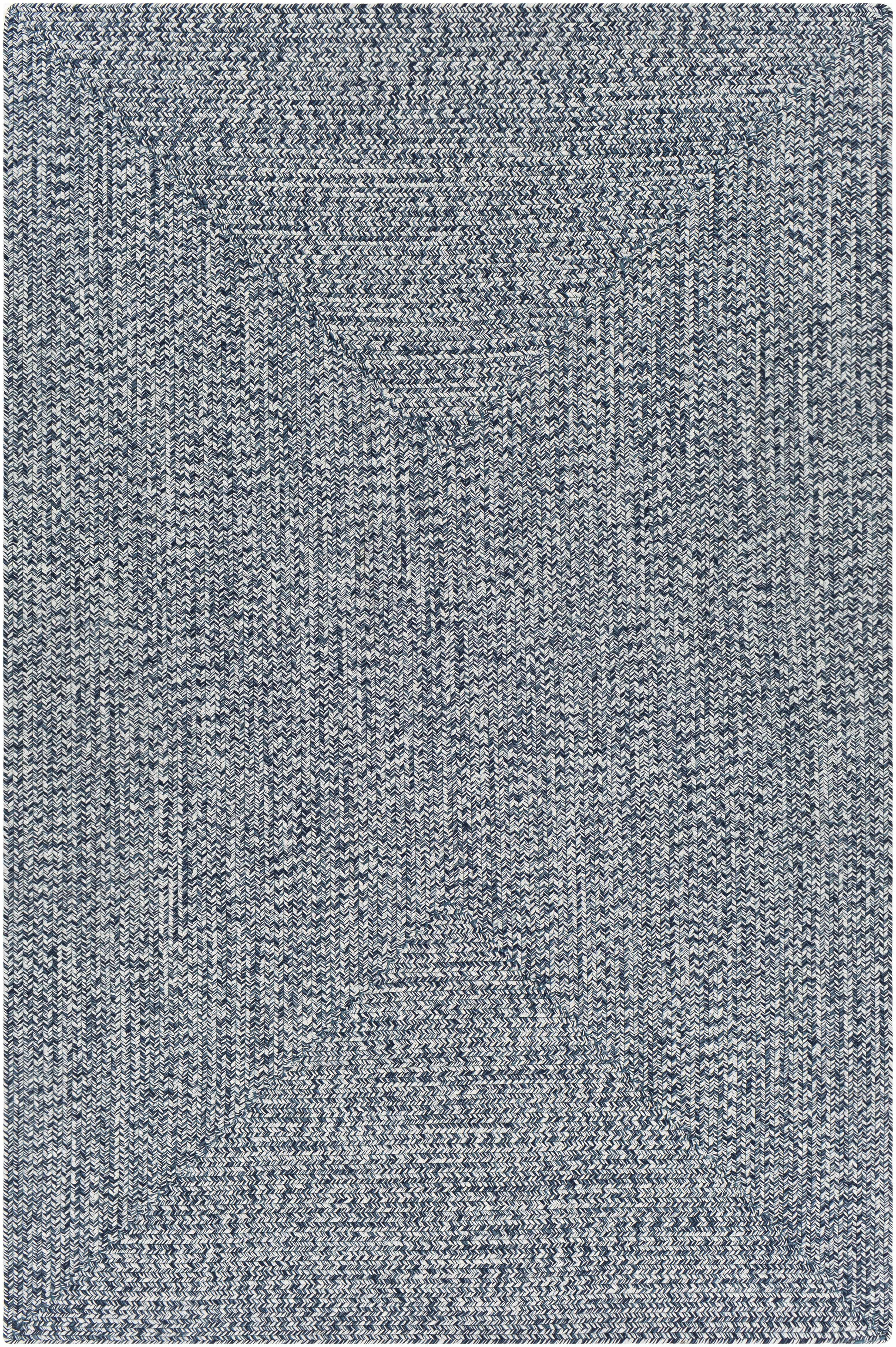 Braided Faux Jute Rug, Blue