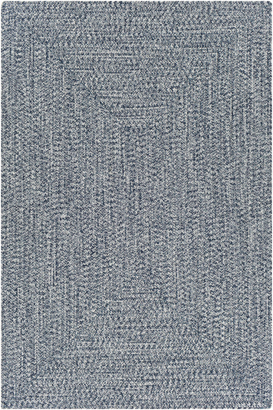 Braided Faux Jute Rug, Blue