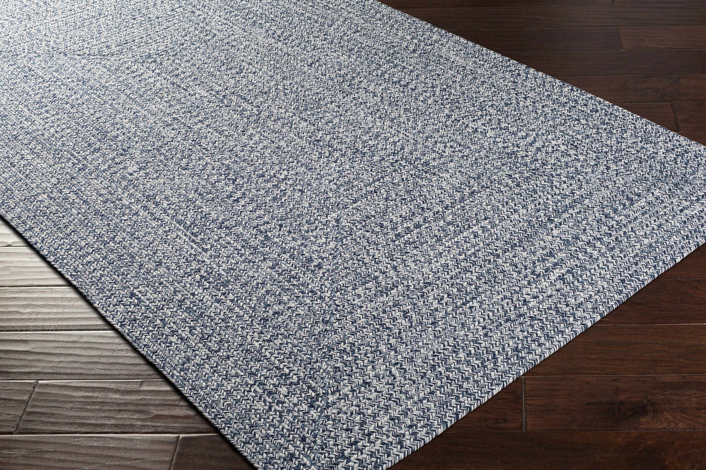 Braided Faux Jute Rug, Blue