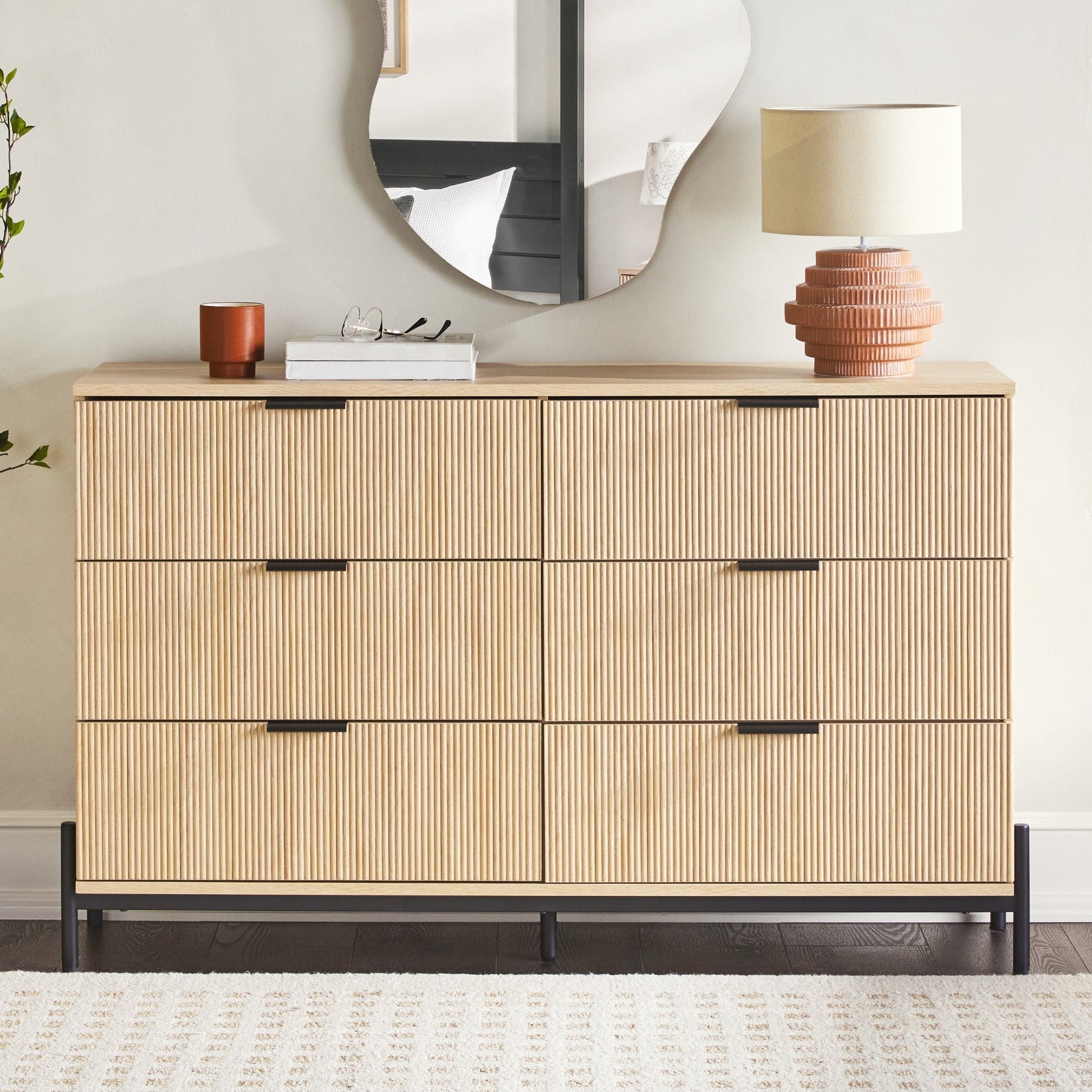 Paris Modern Scandinavian Reeded Dresser