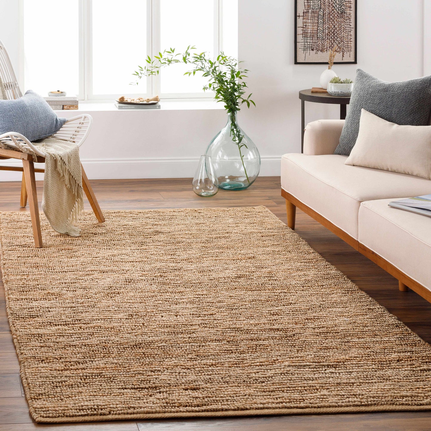 Glover Braided Jute Rug, Natural Jute