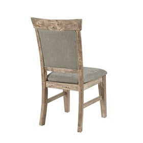 Oliver Dining Side Chair, Natural/Grey (Set of 2)