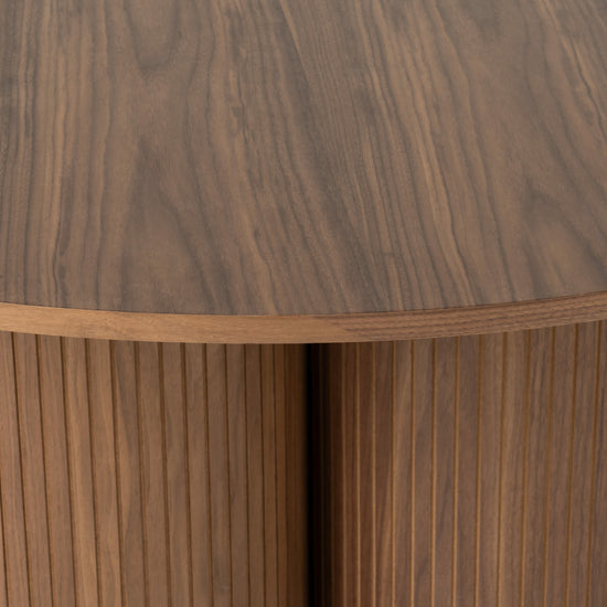 Modrest Depew - Mid-Century Modern Walnut Round Dining Table