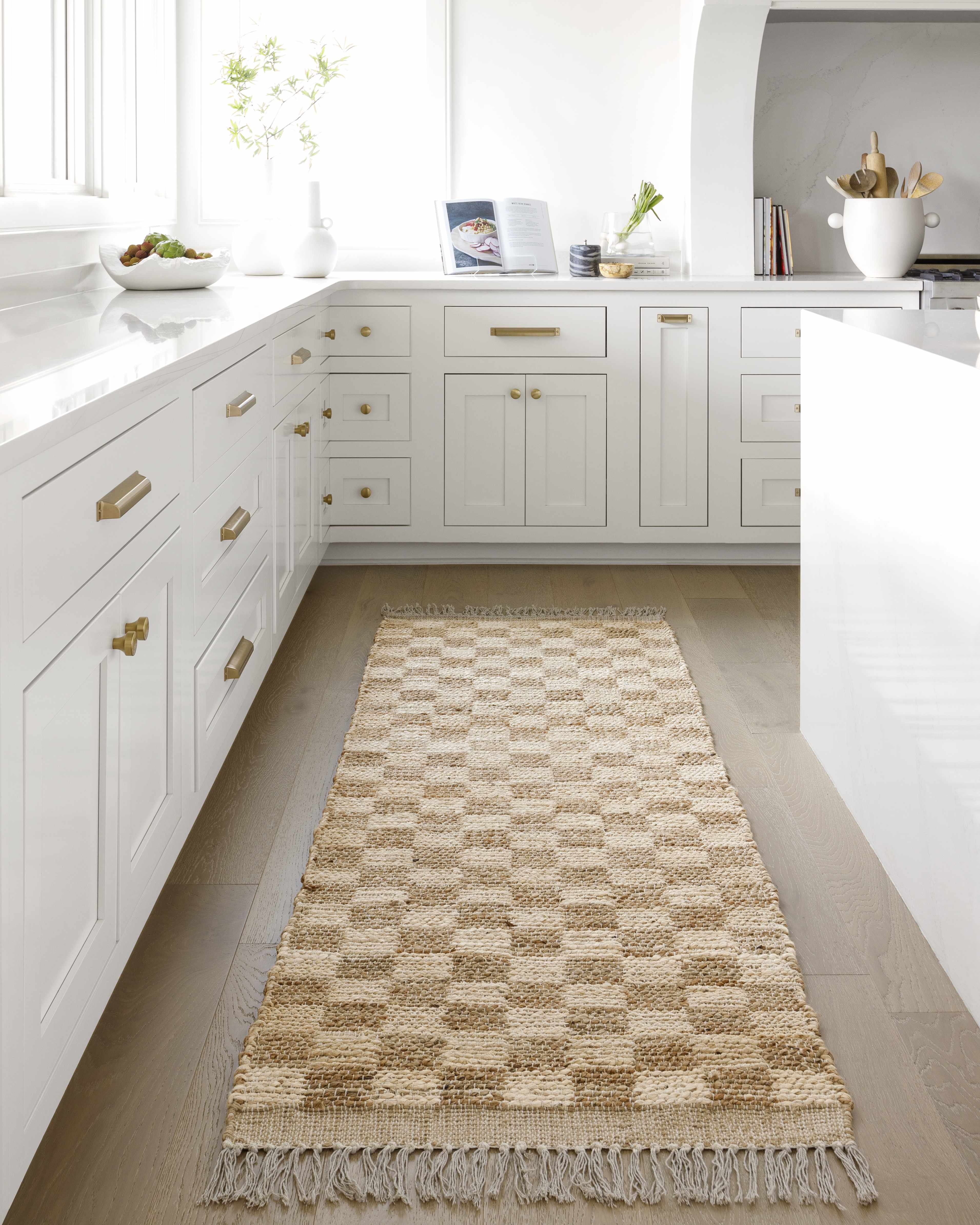 Ionut Checkered Jute Rug