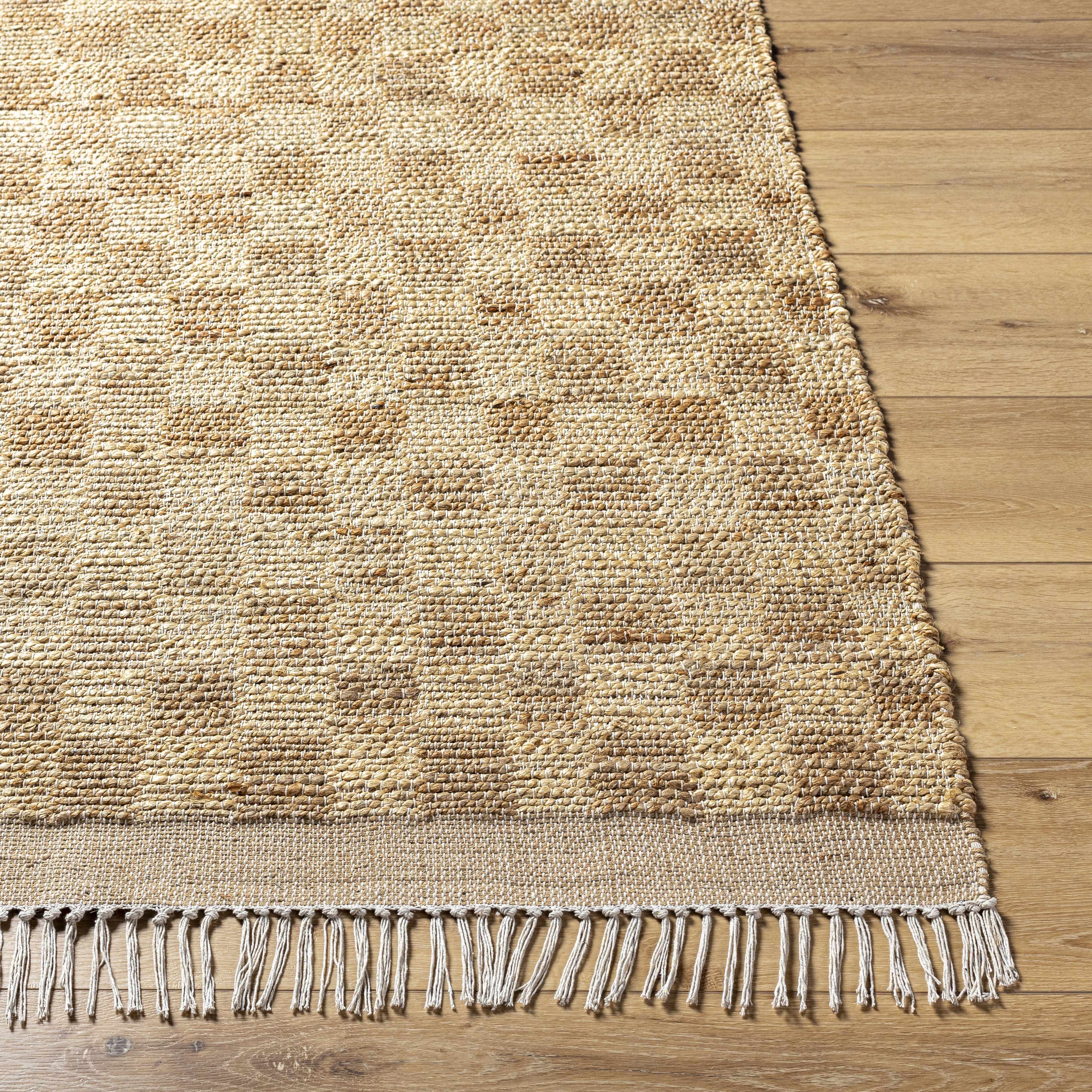 Ionut Checkered Jute Rug