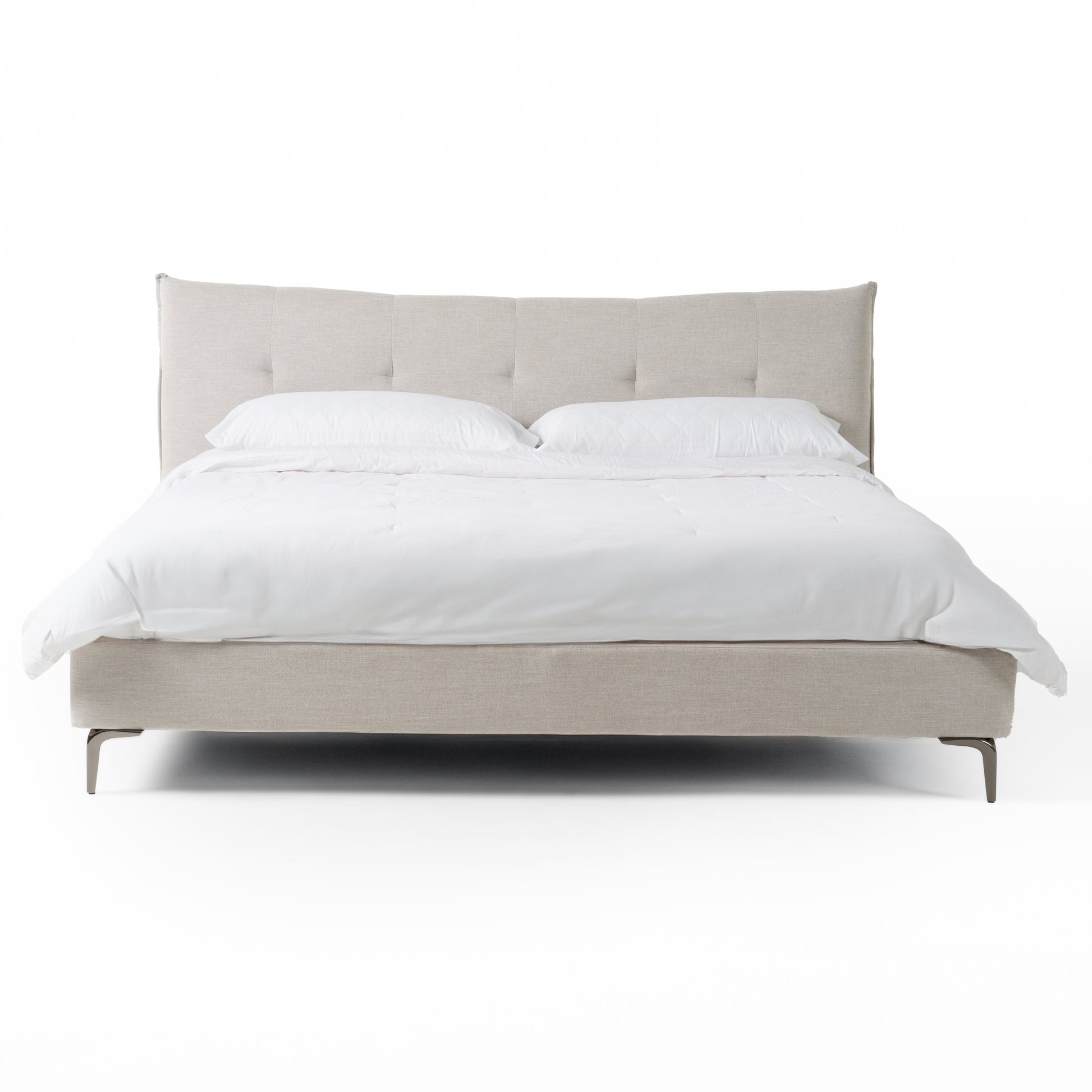 Modrest Dysart - Modern Grey Fabric Bed