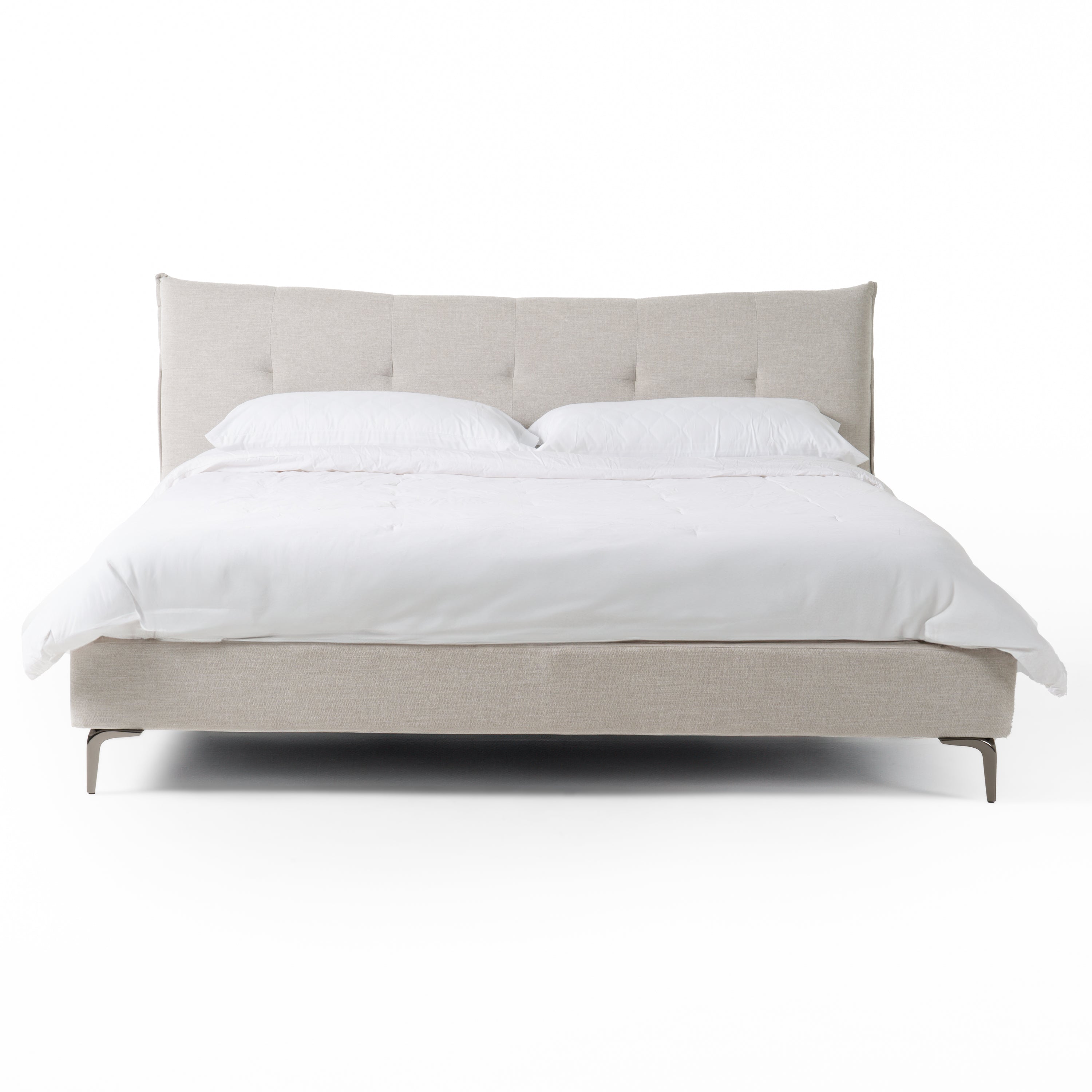 Modrest Dysart - Modern Grey Fabric Bed