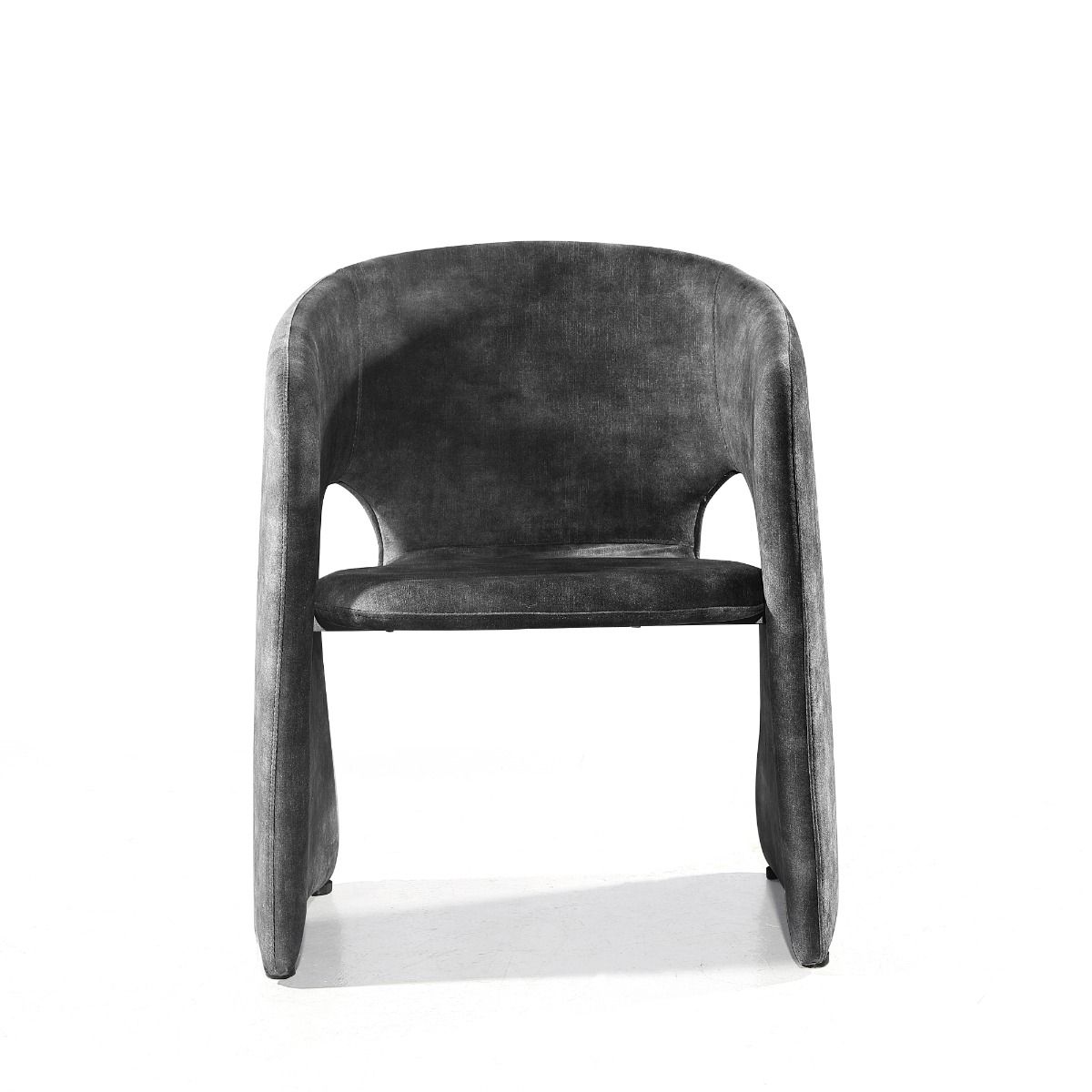 Modrest - Modern Malvern Dark Grey Fabric Dining Chair