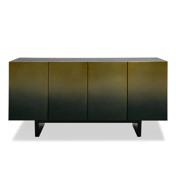 Modrest Elmira - Glam Black Ash + Gradient Stainless Steel Buffet