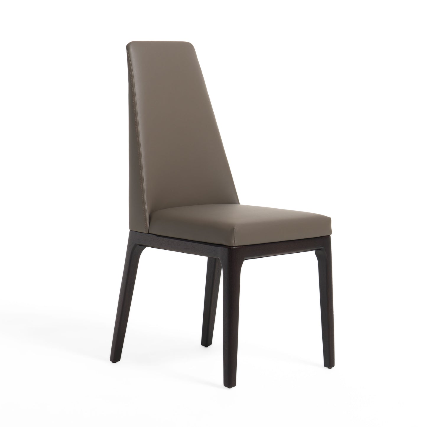 Modrest Encino - Modern Grey & Timber Chocolate Dining Chair (Set of 2)