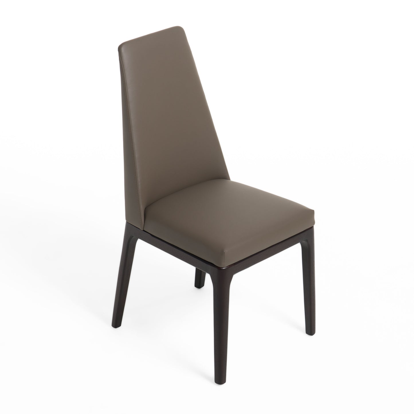 Modrest Encino - Modern Grey & Timber Chocolate Dining Chair (Set of 2)