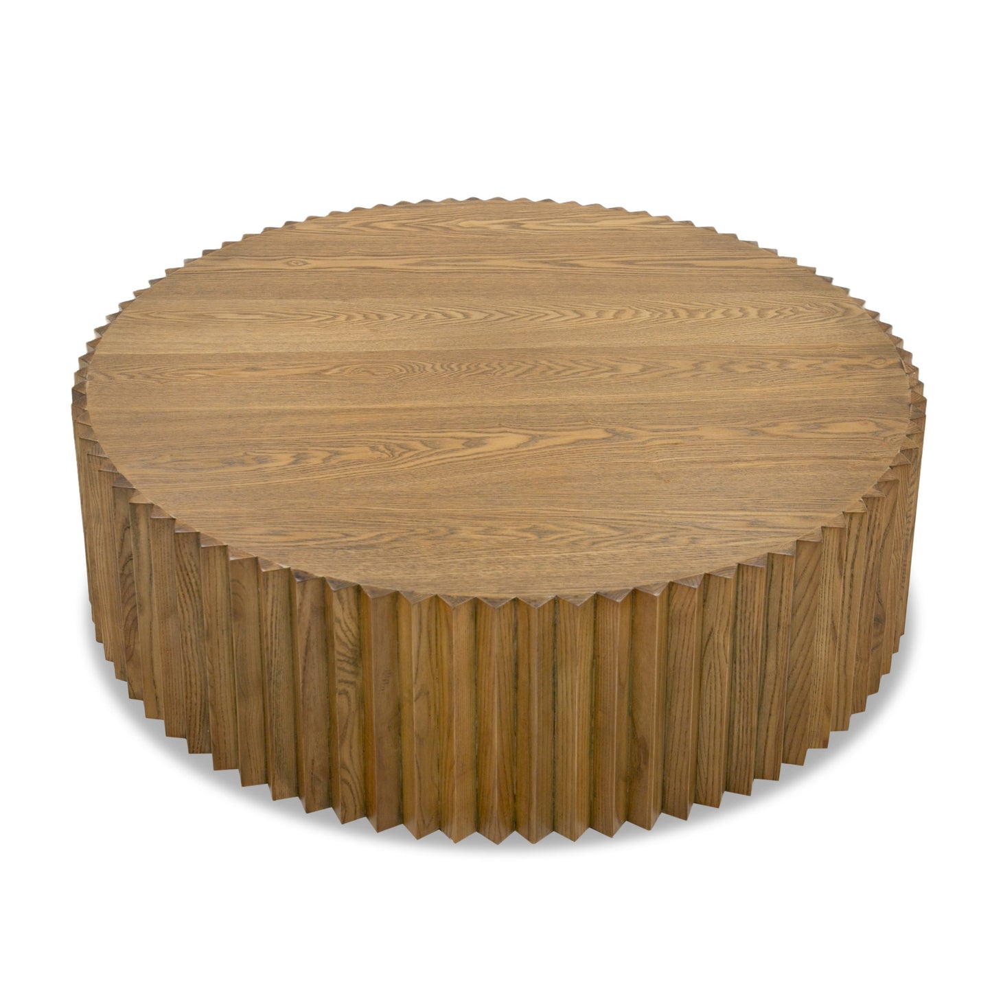 Modrest Espana - Modern Walnut Round Coffee Table