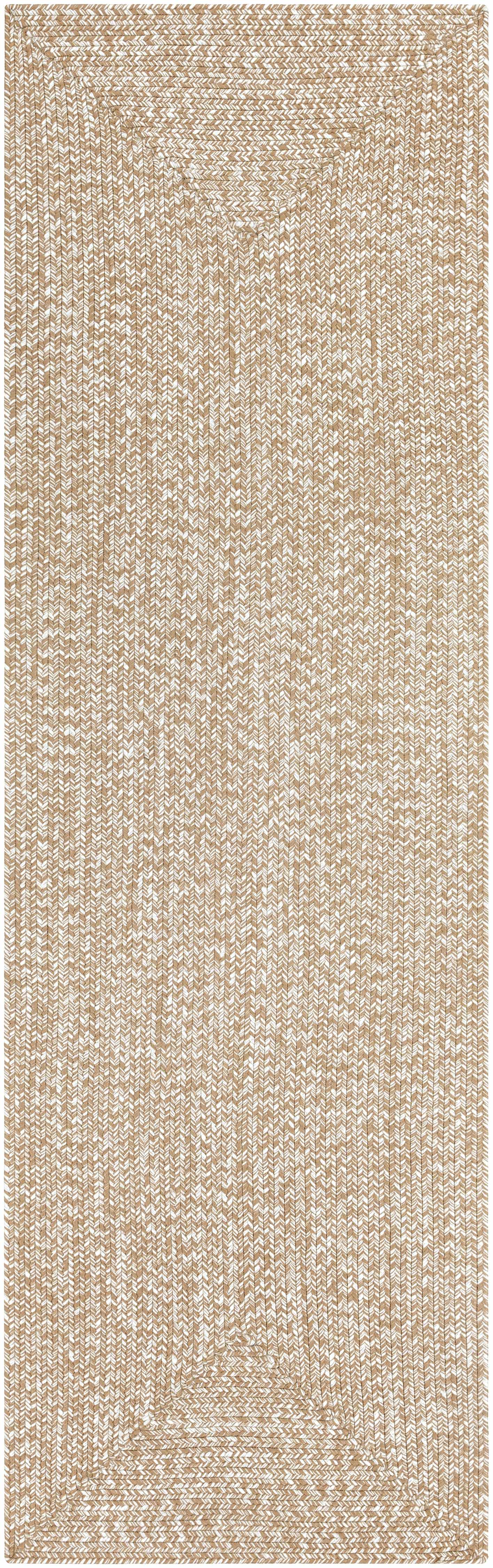 Braided Faux Jute Rug, Cream