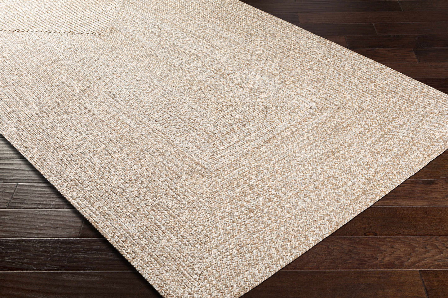 Braided Faux Jute Rug, Cream