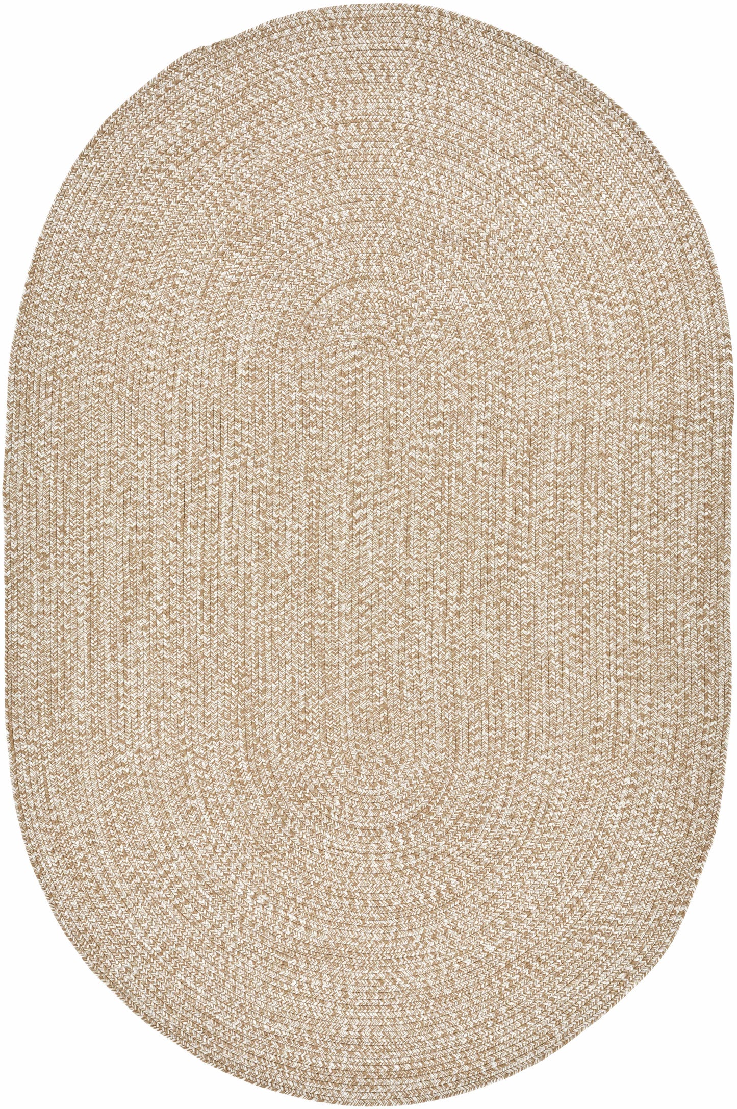 Braided Faux Jute Rug, Cream