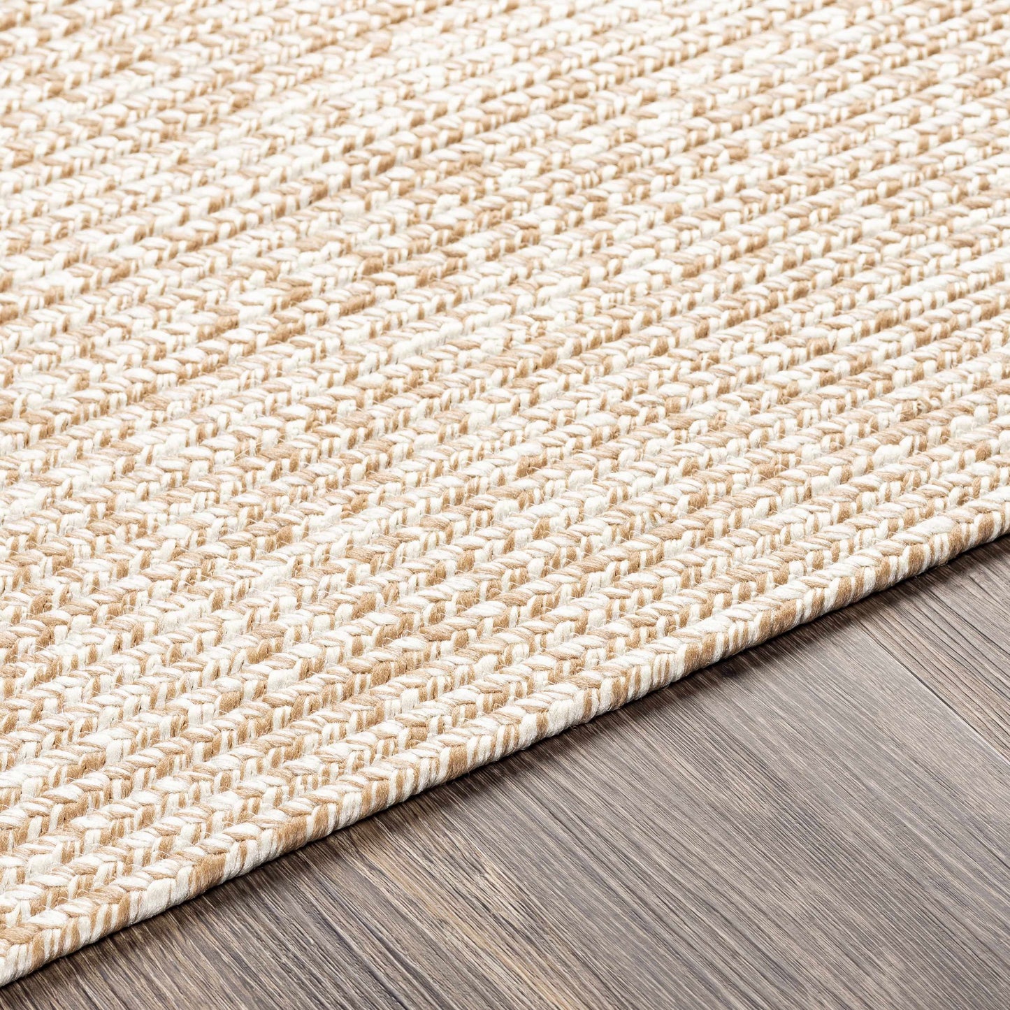 Braided Faux Jute Rug, Cream