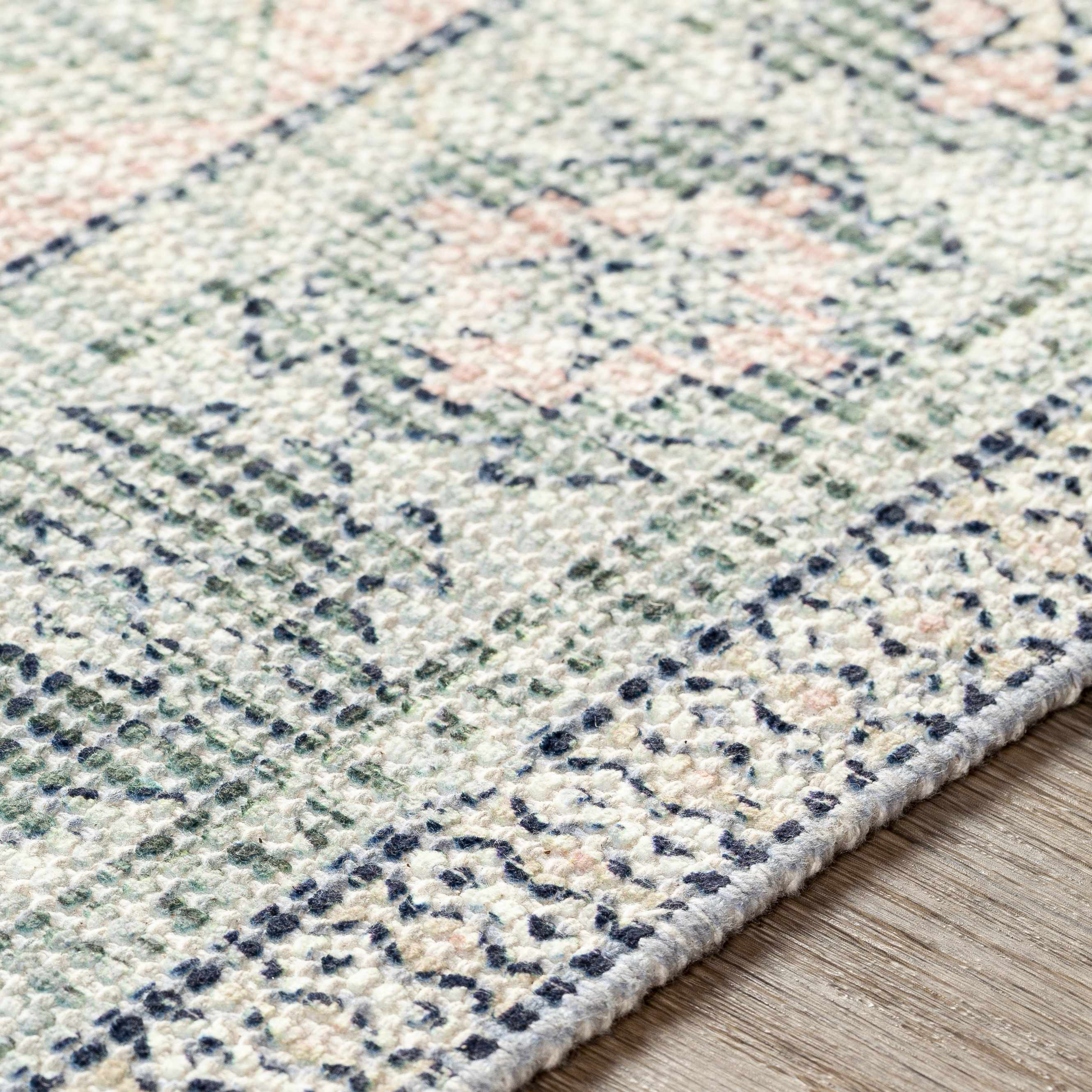 Foraker Cotton Rug, Sage Green