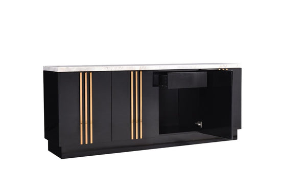 Modrest Kingsley Modern Marble & Rosegold Buffet