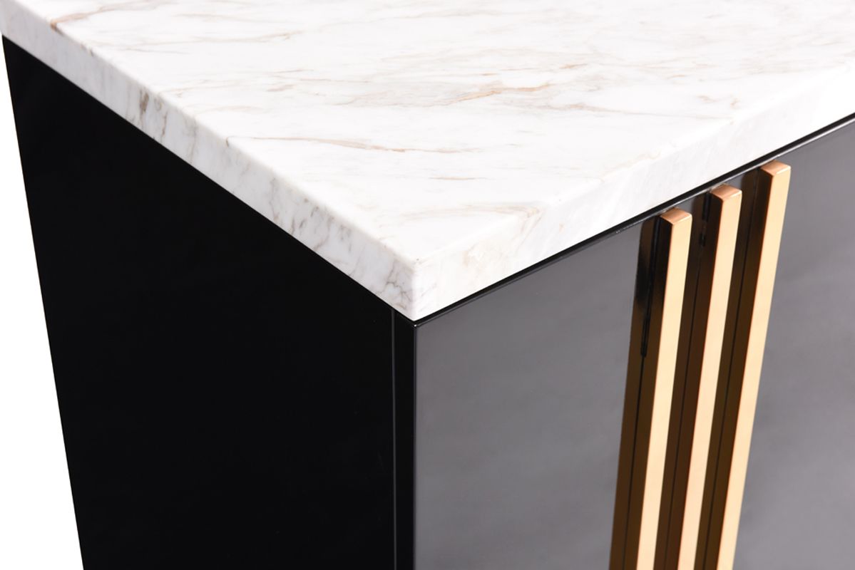 Modrest Kingsley Modern Marble & Rosegold Buffet