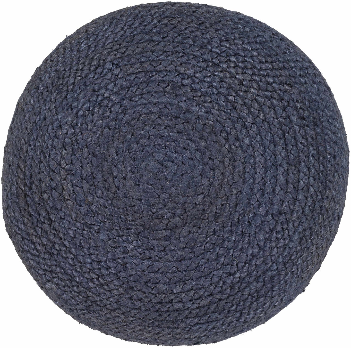 Kaumakani Jute Pouf, Dark Blue