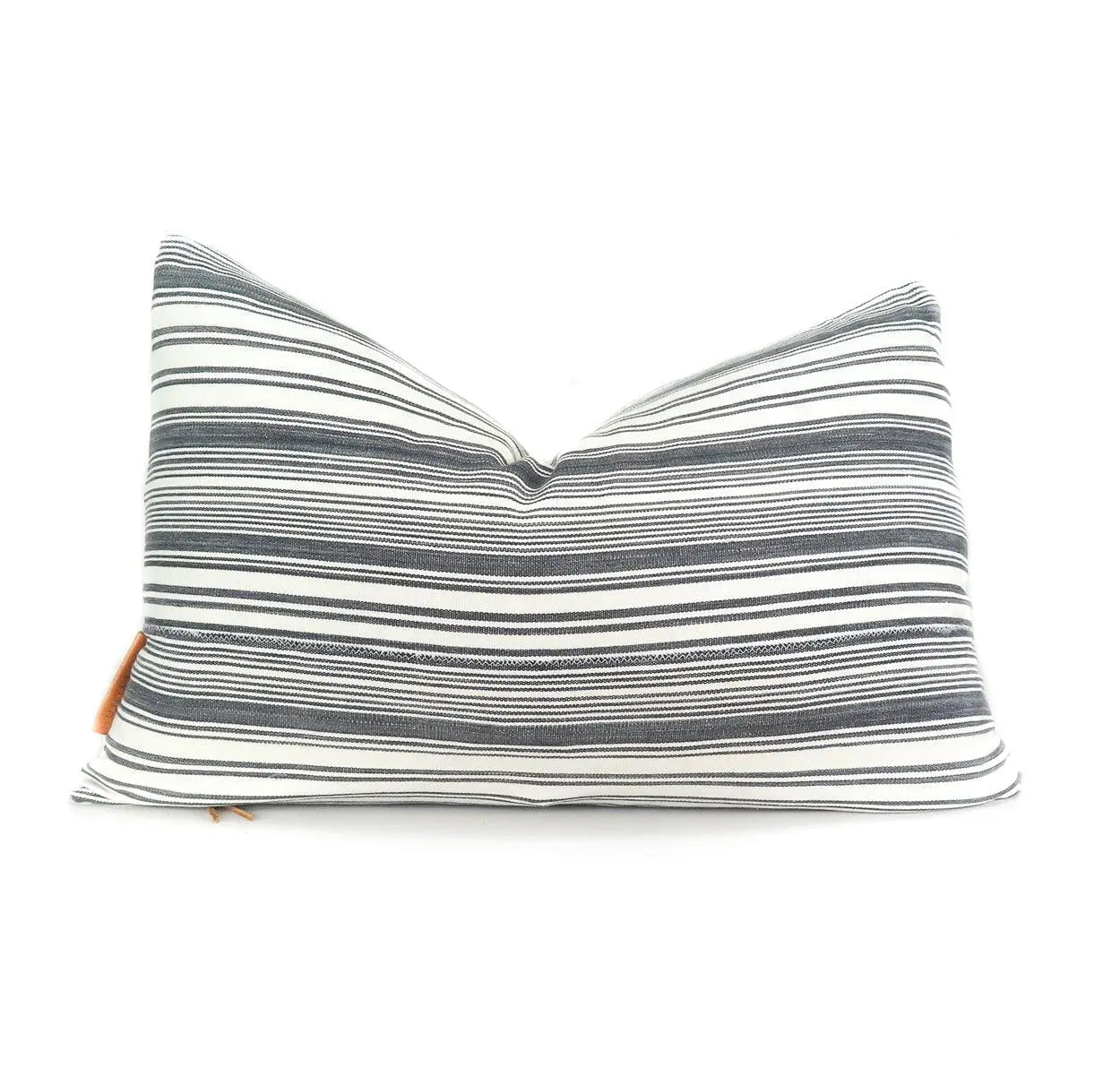 Grey and White Striped  Lumbar