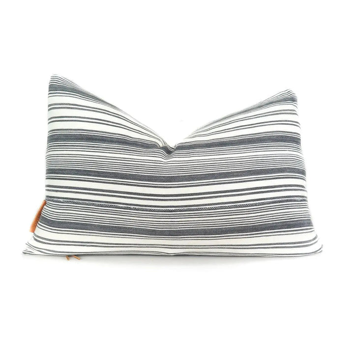 Grey and White Striped  Lumbar