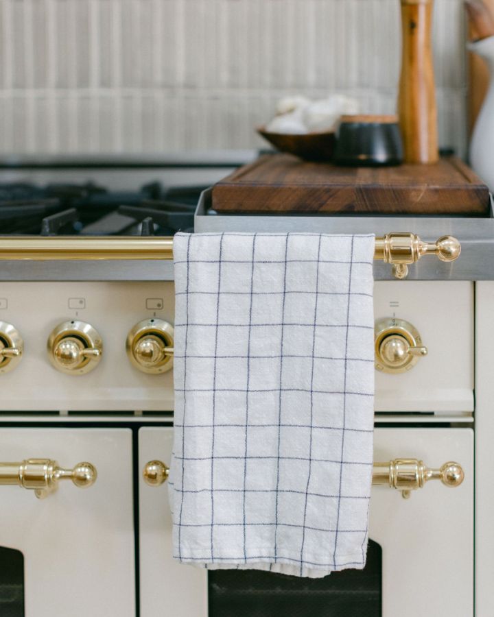 Stone Washed Linen Tea Towel