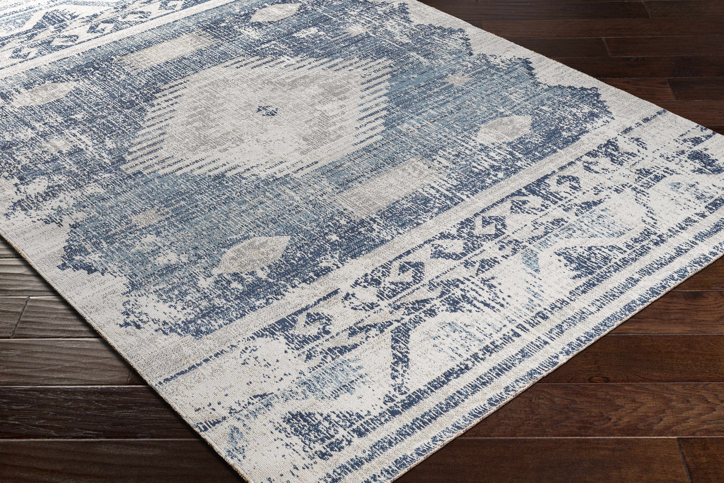 Westmount Aztec Area Rug, Denim