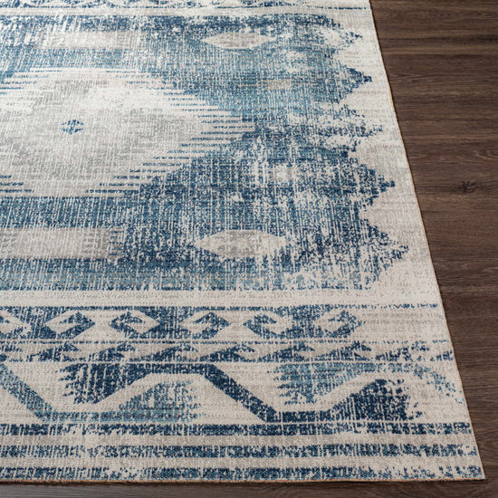 Westmount Aztec Area Rug, Denim