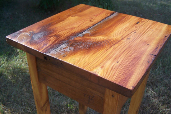 Vintage Wood Small End Table