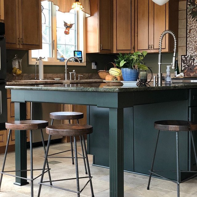 Reclaimed Wood & Metal Tripod Stool