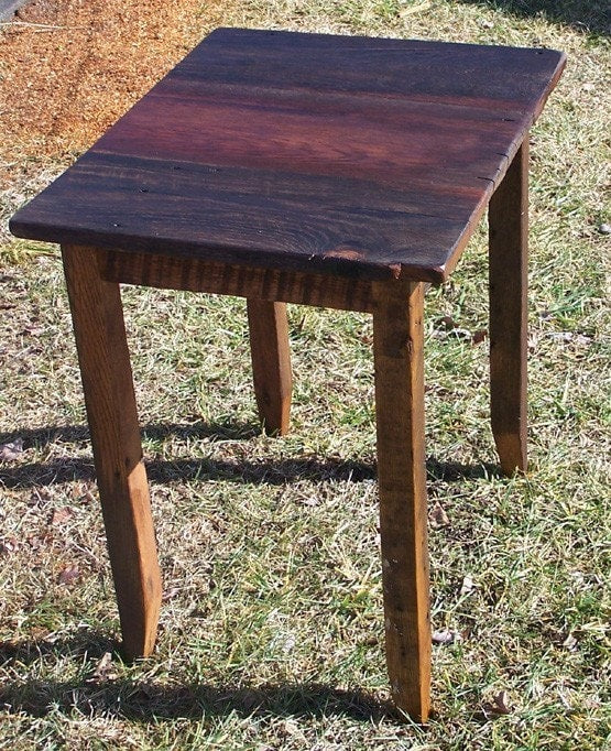 Reclaimed Oak End Table