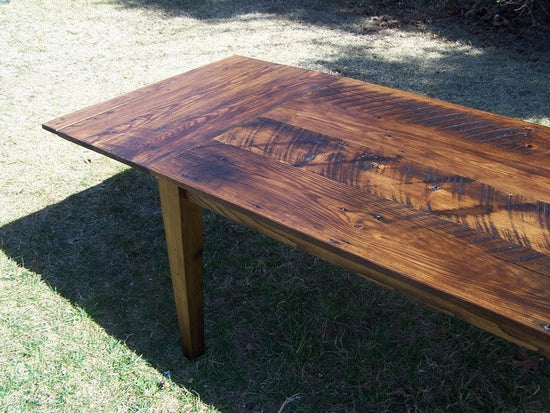 Reclaimed Wormy Chestnut Dining Table