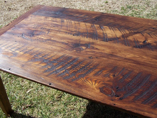 Reclaimed Wormy Chestnut Dining Table