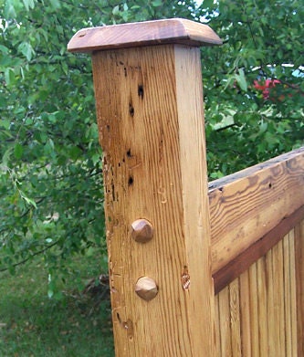 Reclaimed Heart Pine Bed