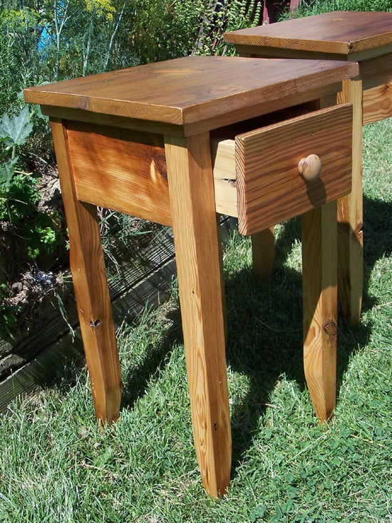 Antique-inspired Reclaimed Pine End Table