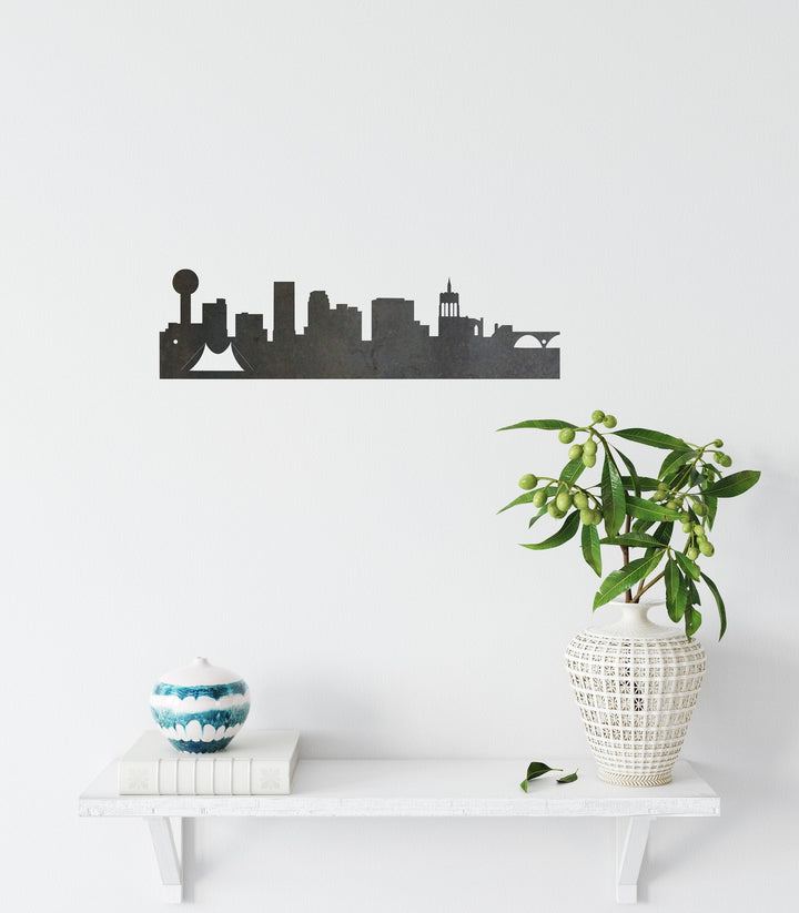 Knoxville Skyline Metal Art Small