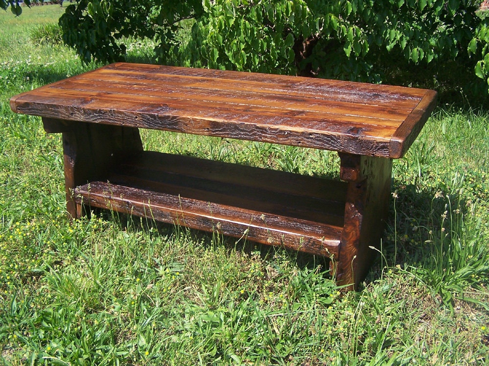 Farmhouse Heart Pine Coffee Table