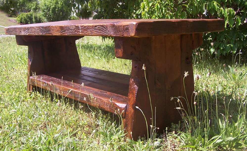 Farmhouse Heart Pine Coffee Table