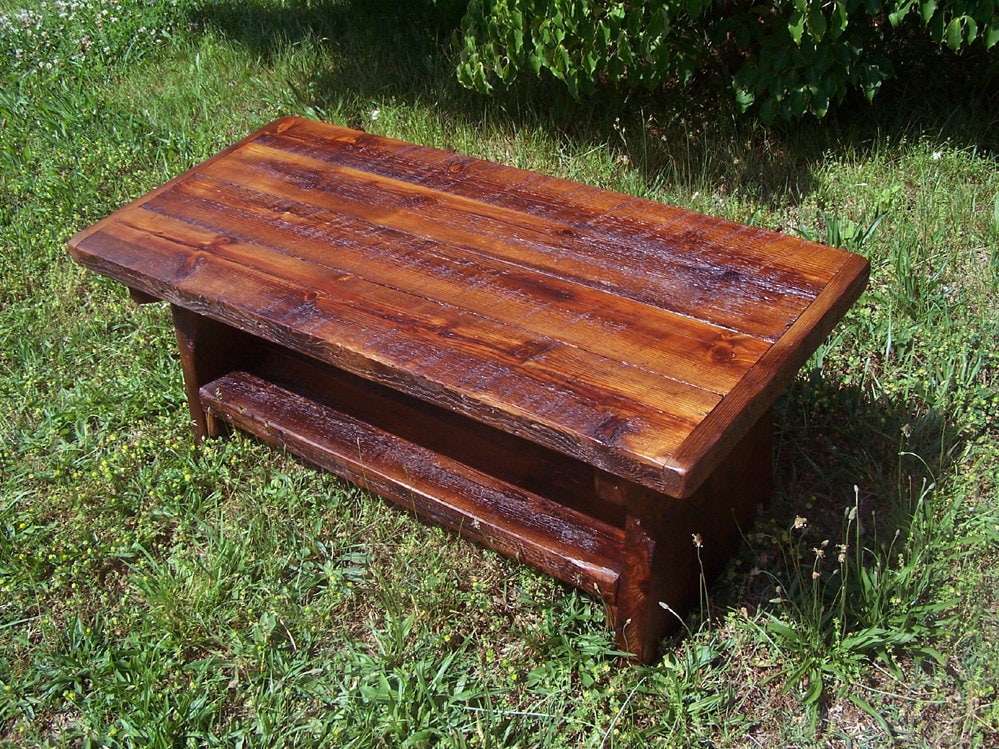 Farmhouse Heart Pine Coffee Table