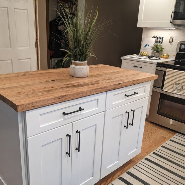 Reclaimed Wormy Chestnut Butcher Block Countertop